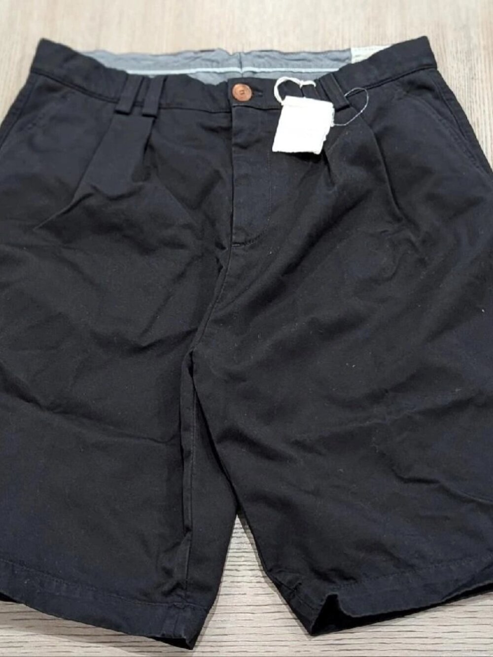 $795 Mens Brunello Cucinelli Cotton Bermuda Shorts Black 50 US 34